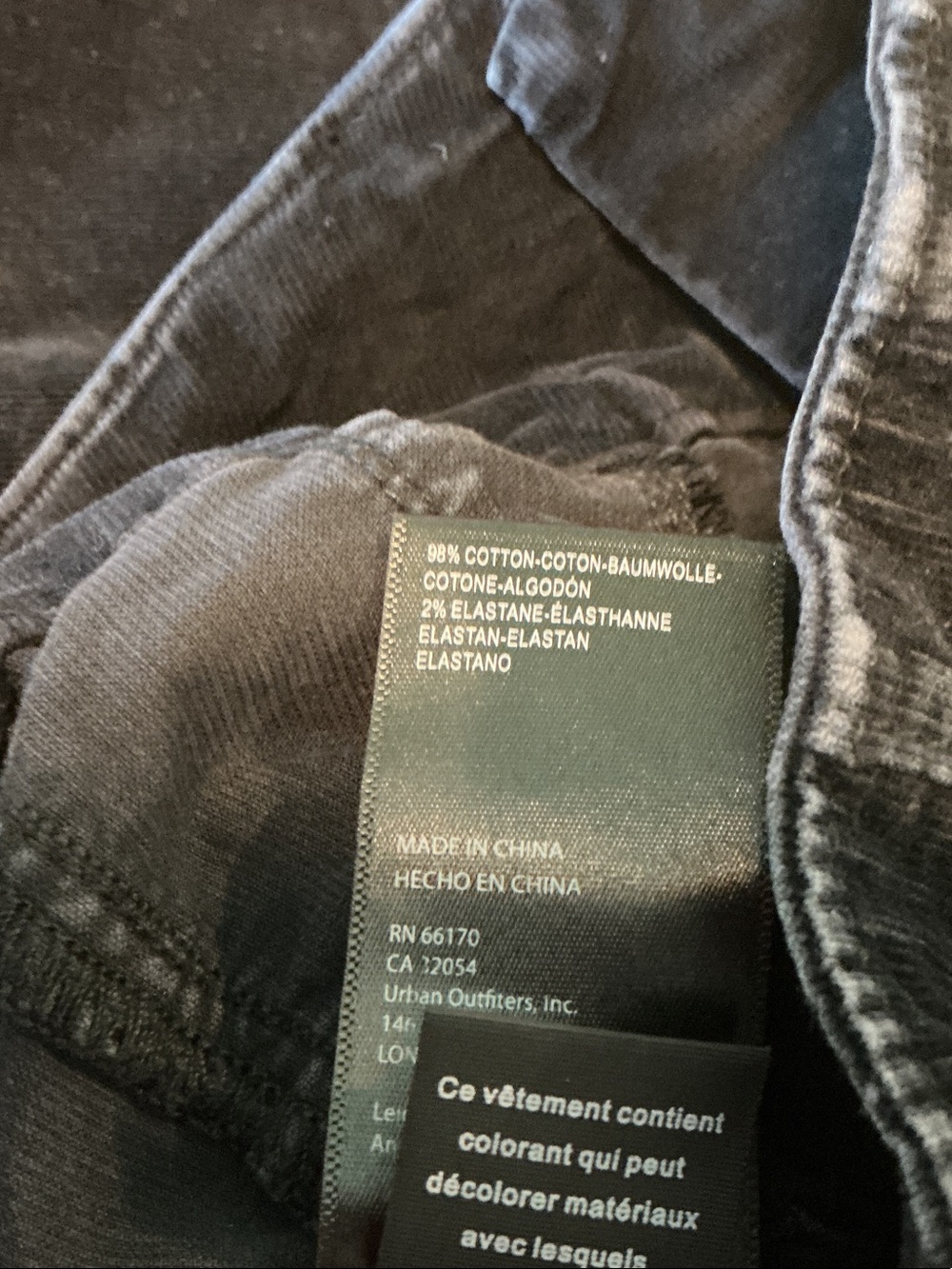 Free People JaydeCord Flare Black Pants 27 - Picture 10 of 11